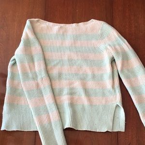 Crew neck striped sweater